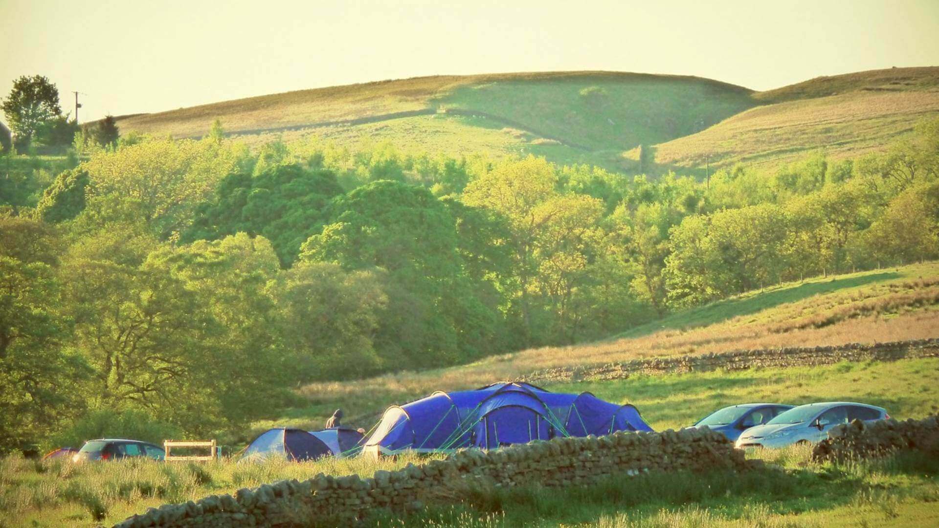 Camping location at The Boe Rigg