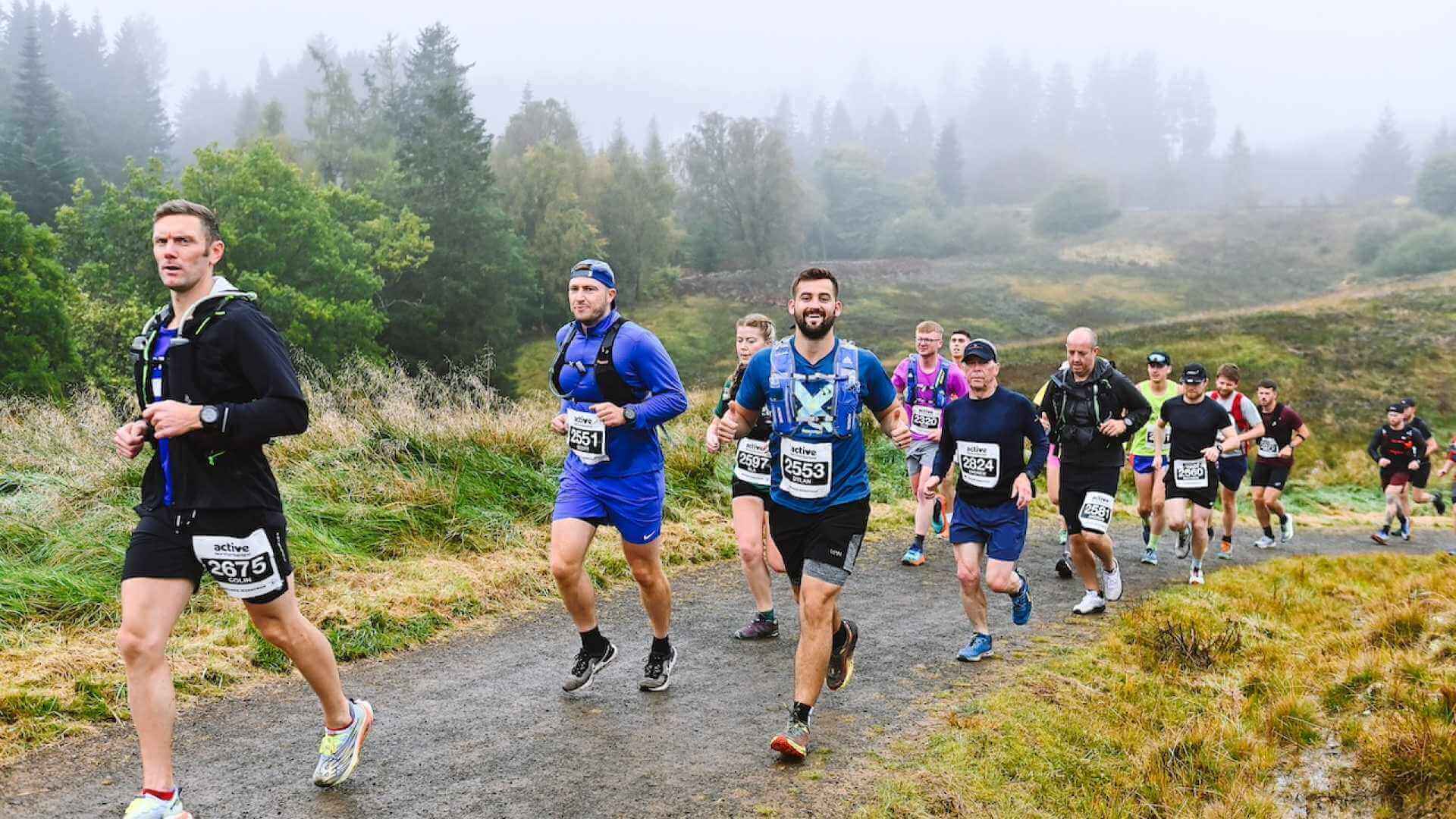 Kielder Marathon runners