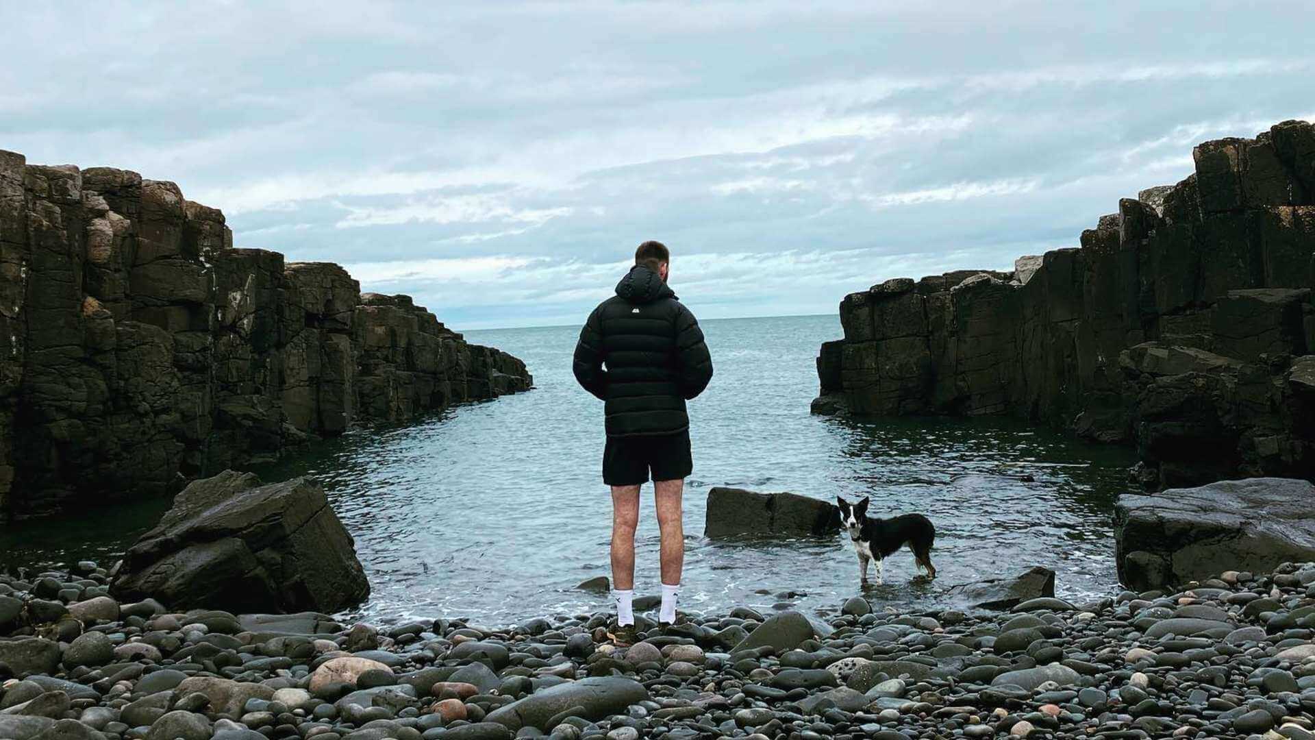 Dog walk around Craster