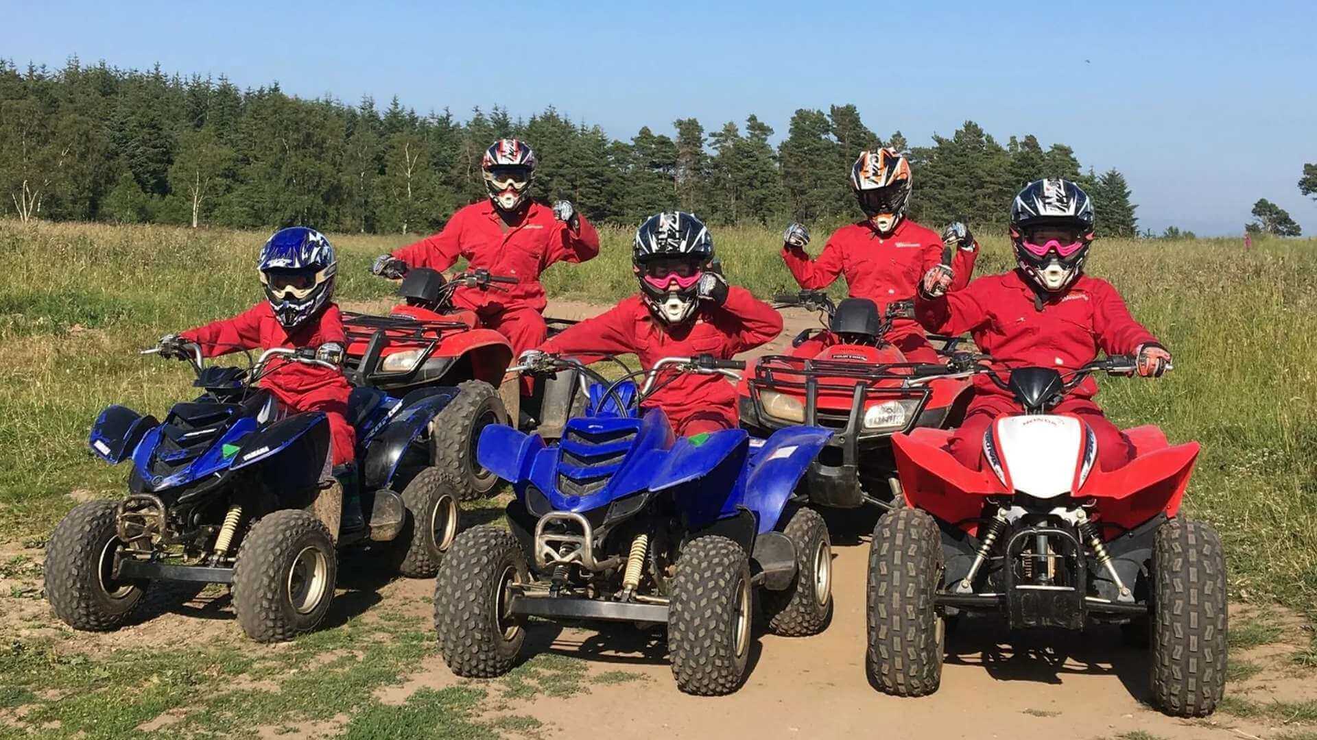 Quad biking group