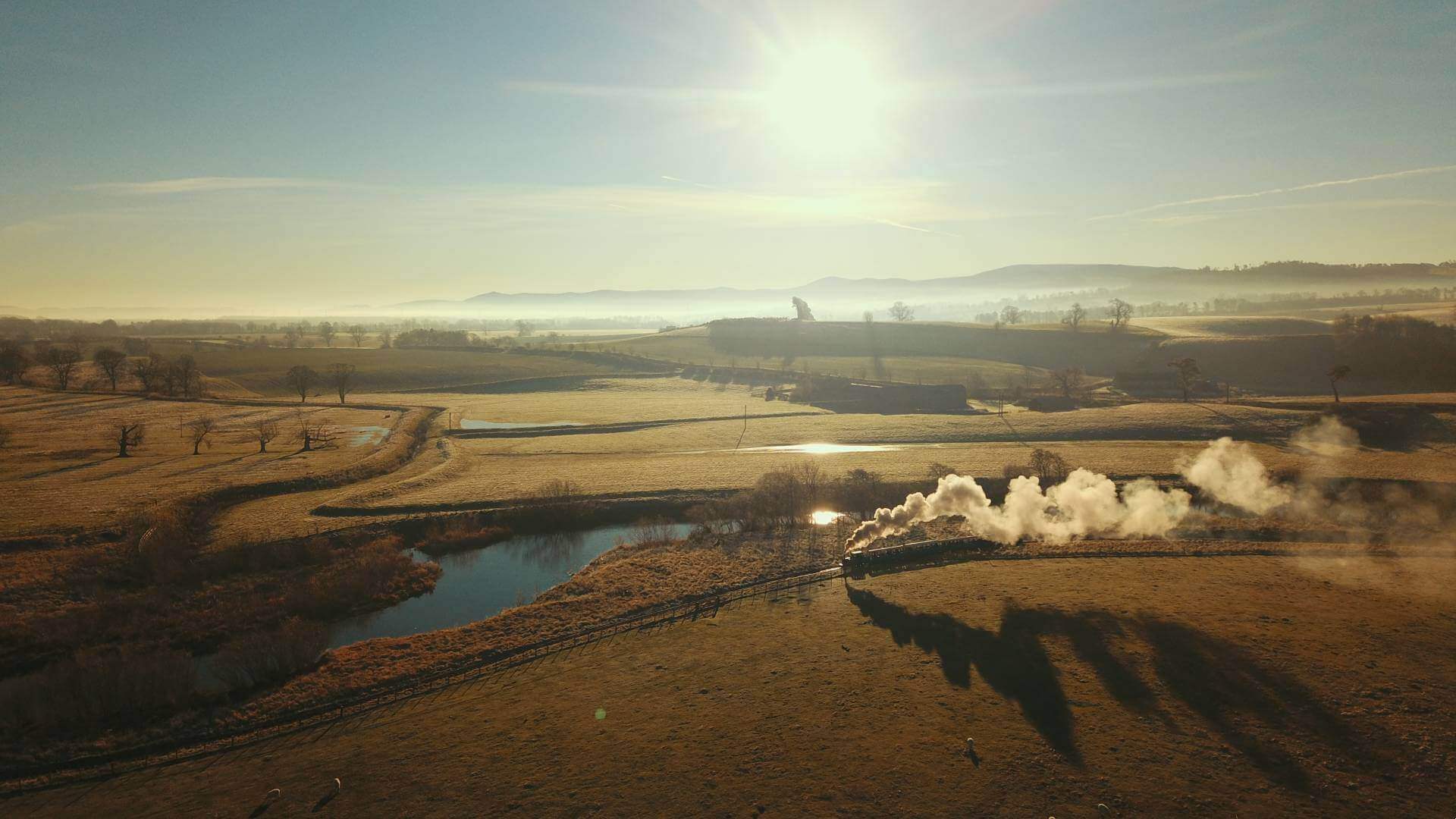 Countryside ride at Heatherslaw Light Railway