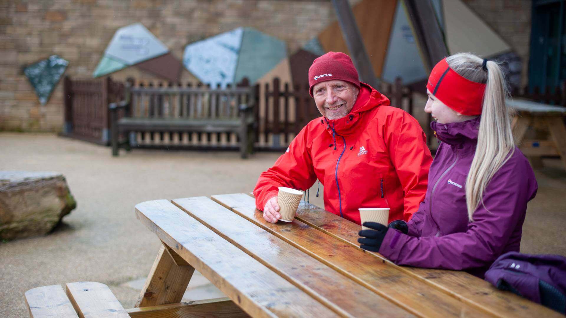 Couple enjoy a refreshment at The Sill