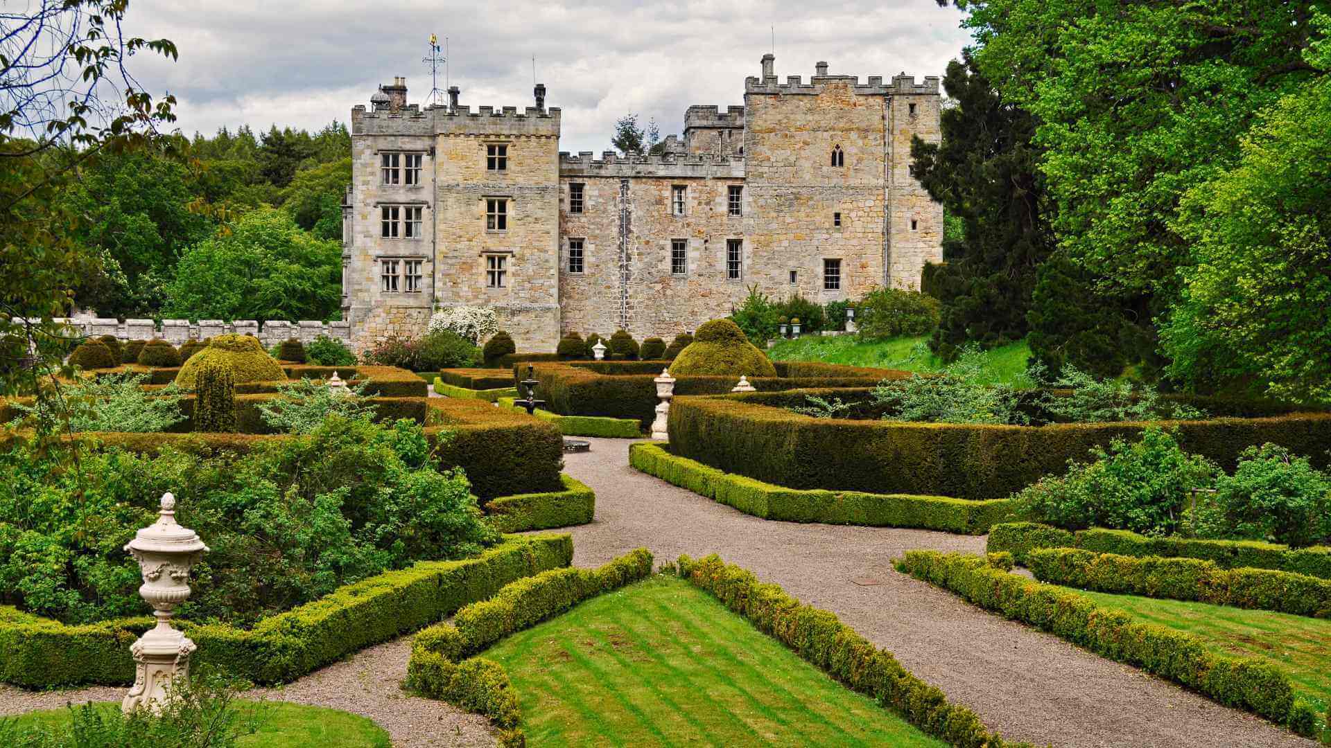 Outside Chillingham Castle