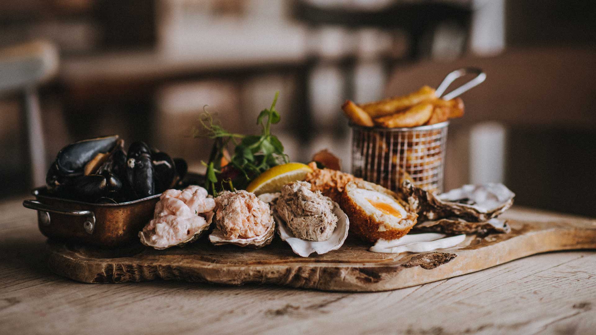Northumberland seafood platter