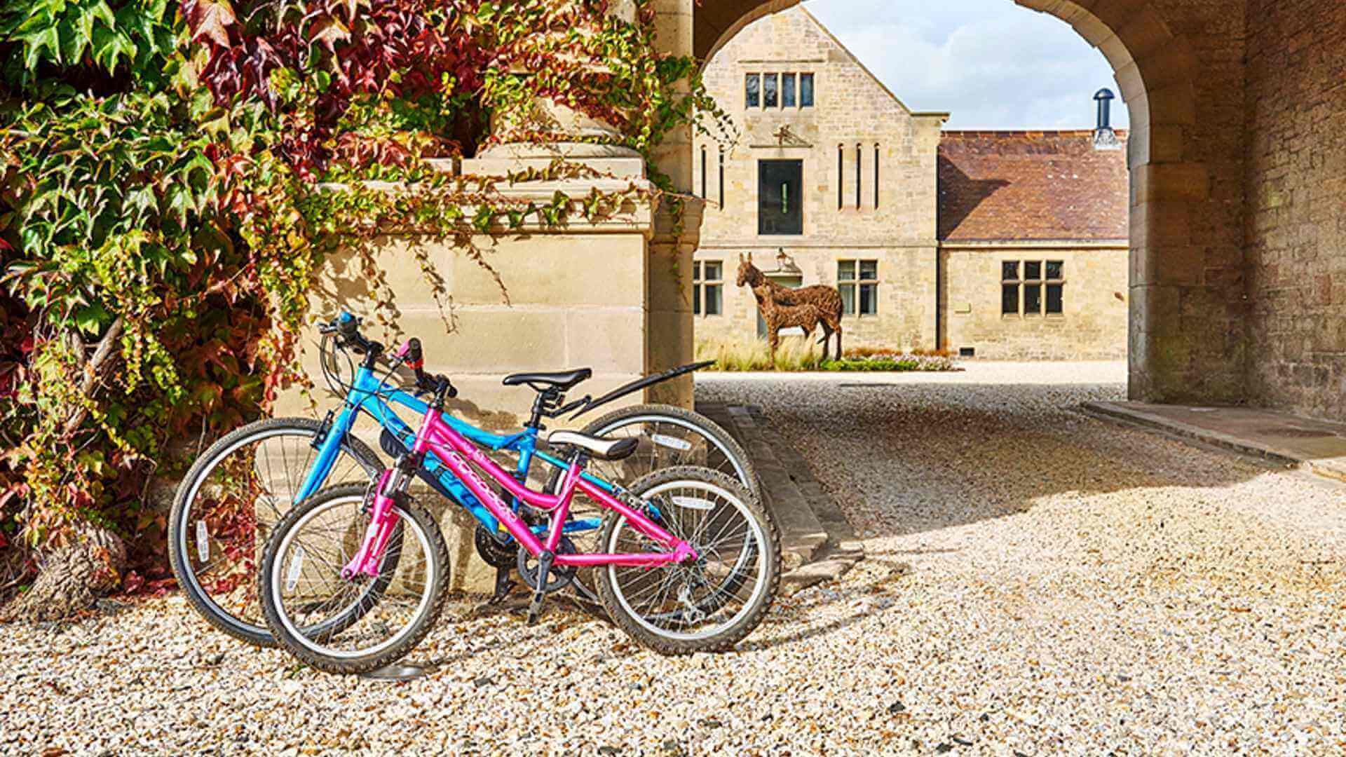 Cycle friendly at Chesters Stables