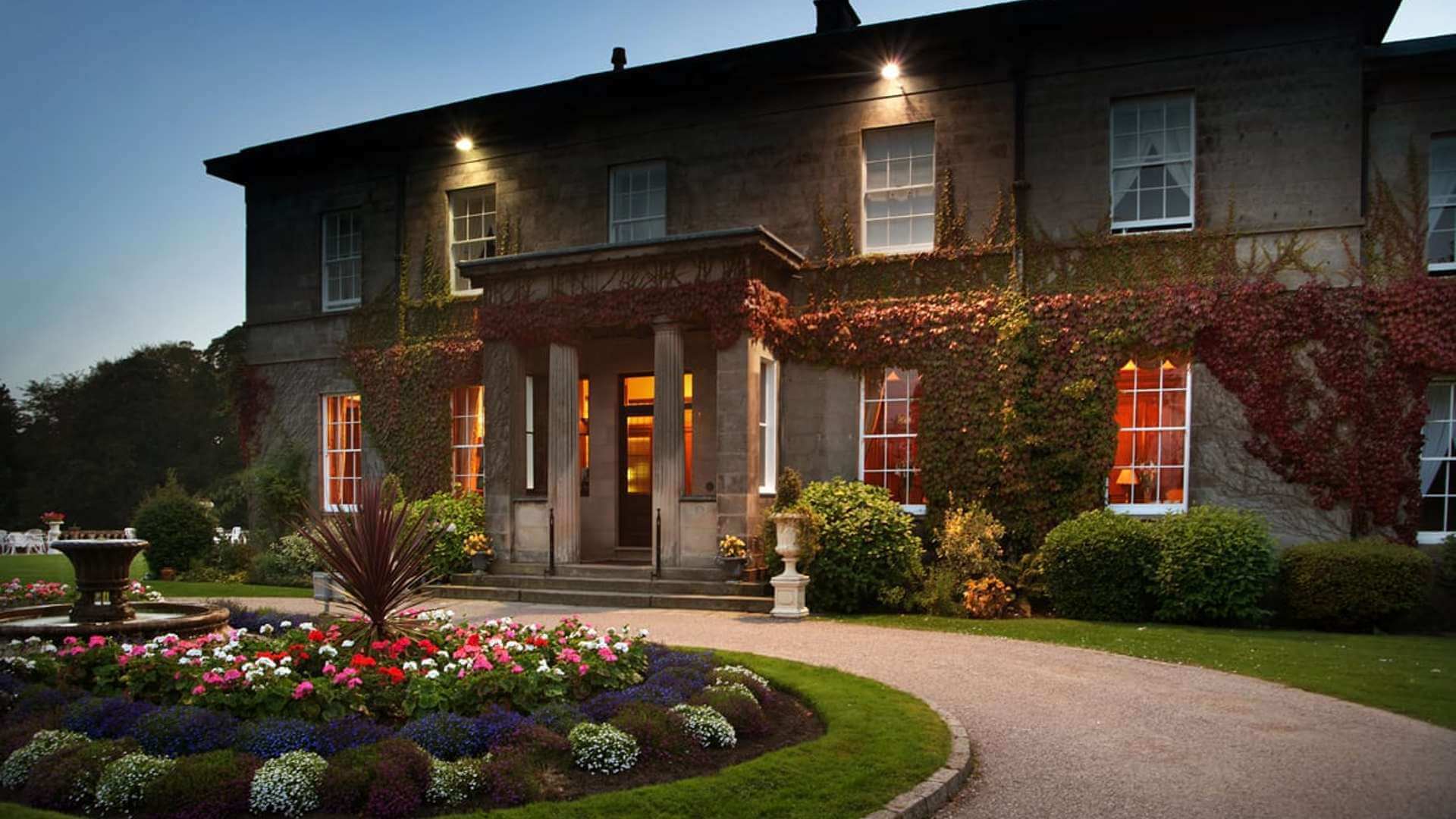 Doxford Hall at night