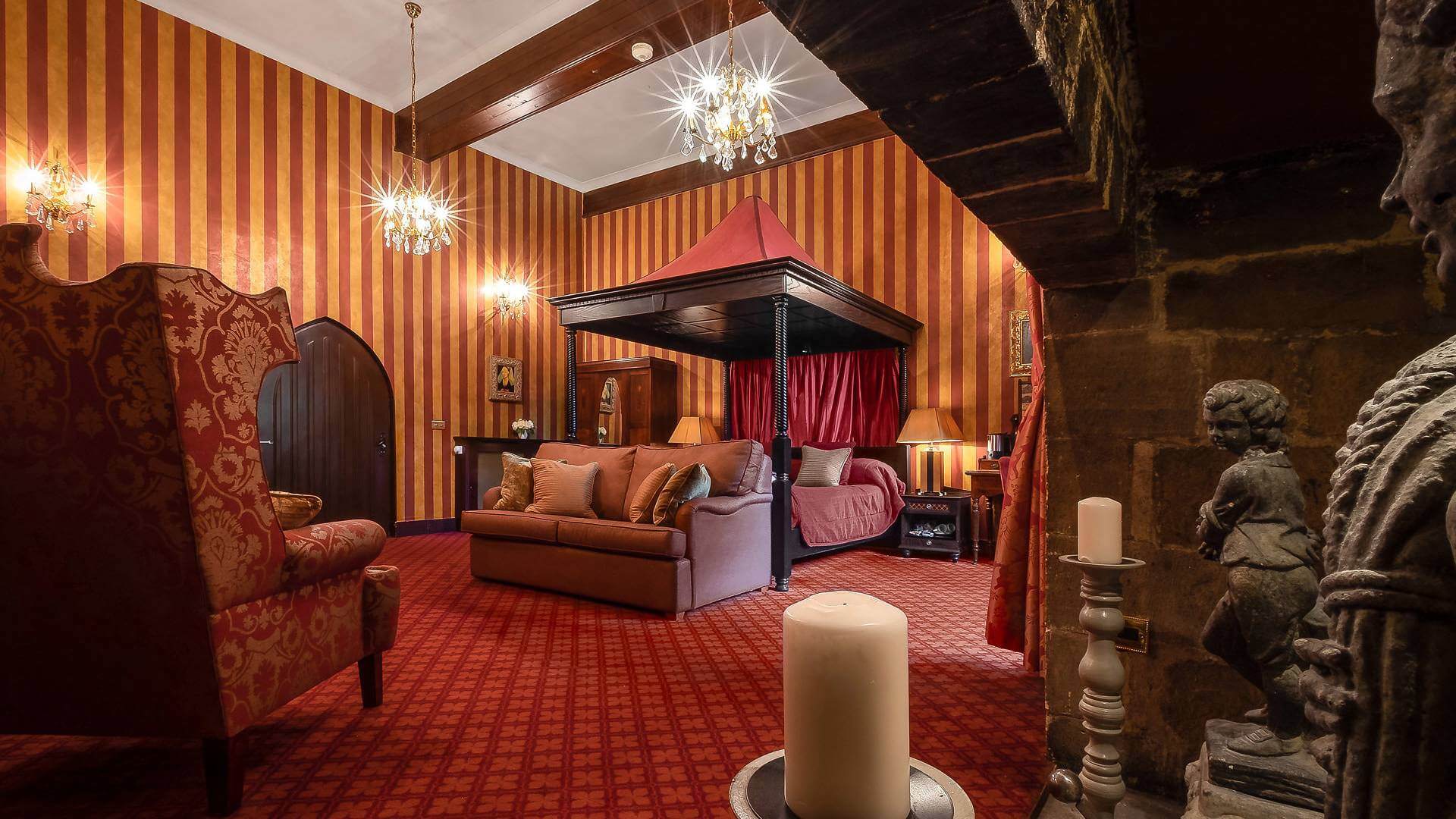 Bedroom and candle