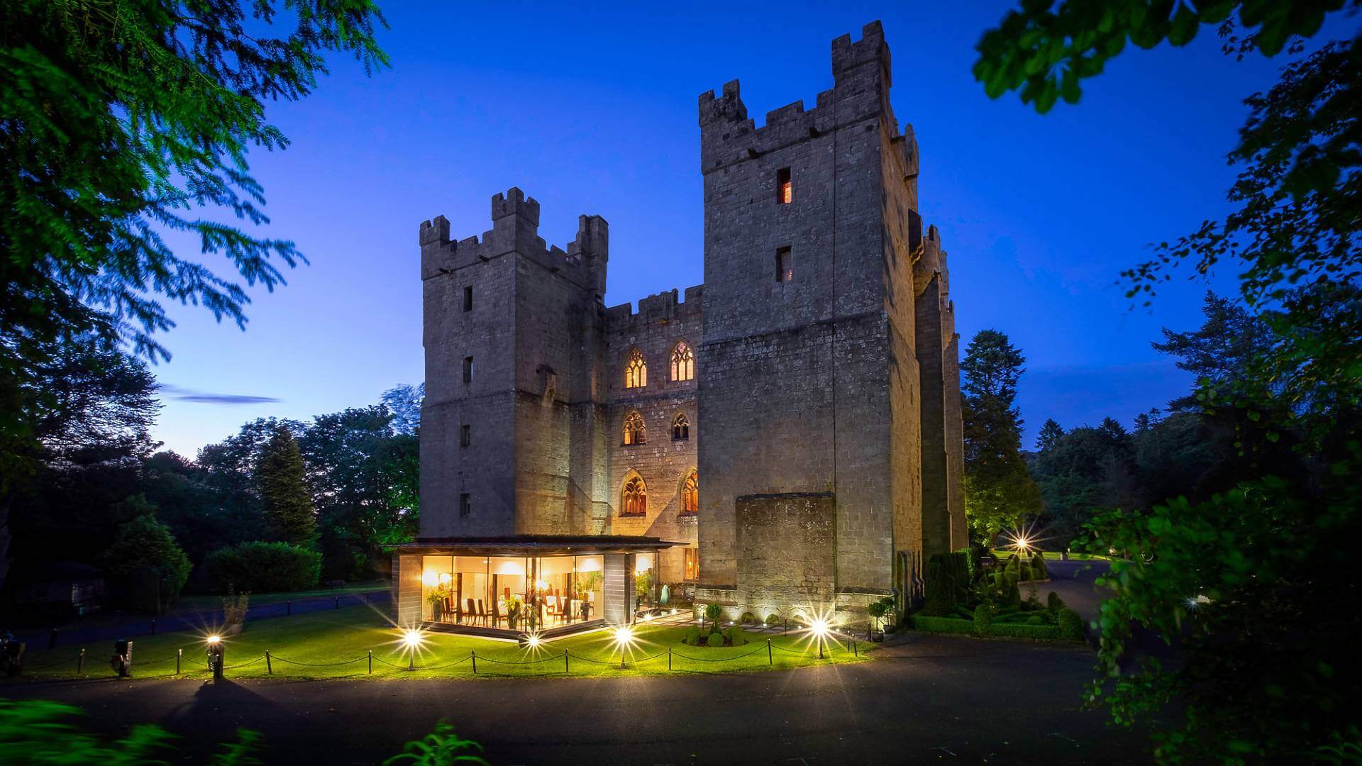 Castle at night