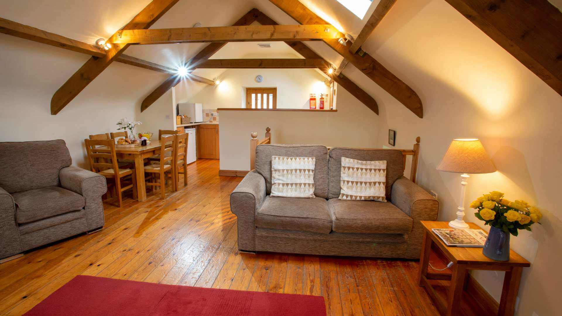 Living space at Stable Cottage