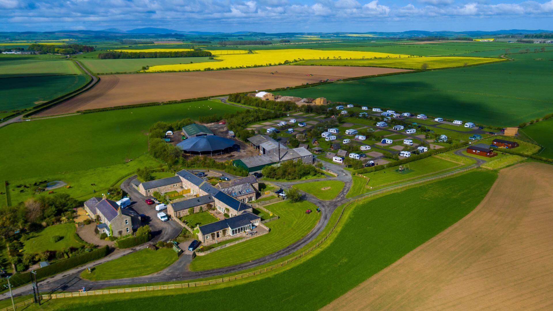 5 - Caravan site aerial view