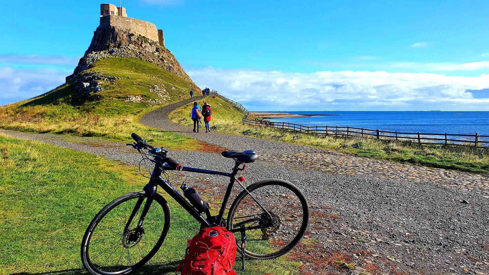 Cycling on Holy Island