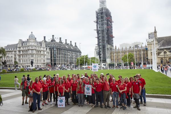 Wildlife rangers from the North urge MPs for change at huge nature and climate event outside Parliam