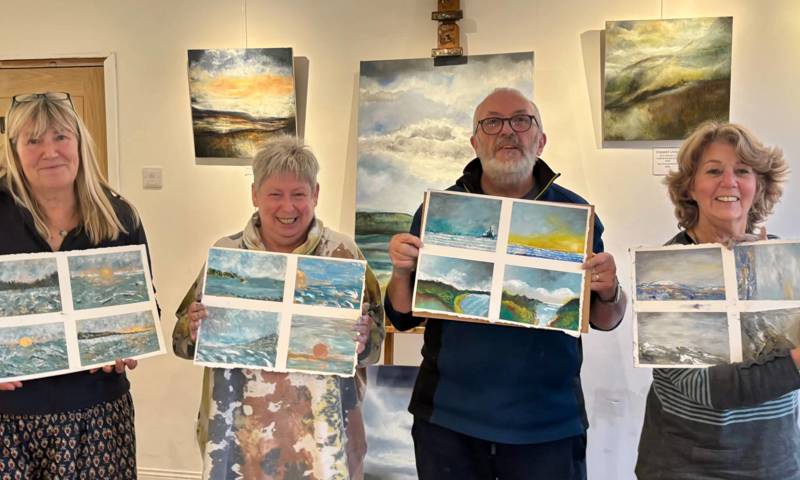 Beginners Oil & Cold Wax Painting Retreat At Cheviot House Gallery