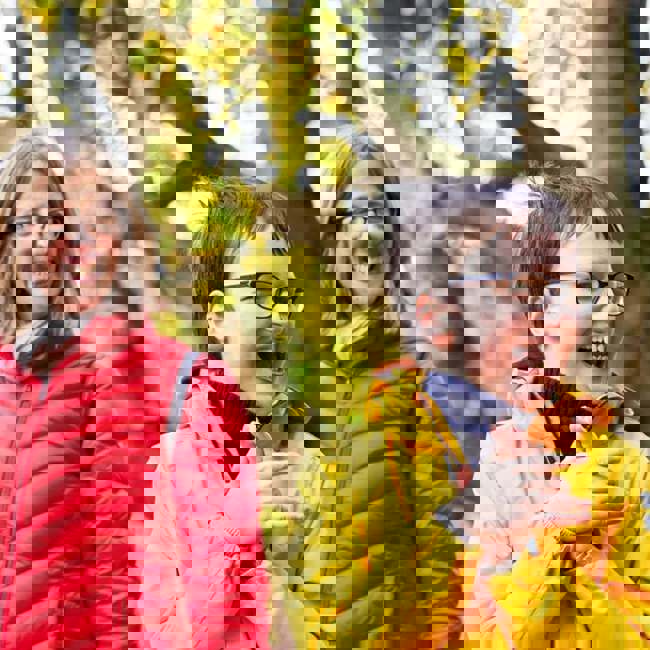 Family enjoy National Trust property