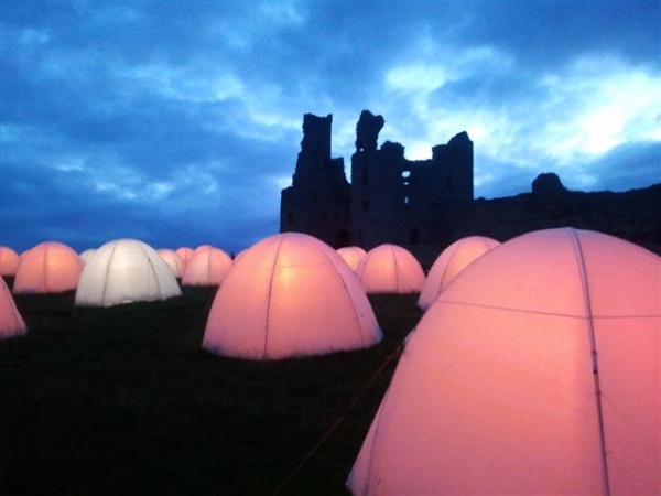 Peace Camp this weekend at Dunstanburgh Castle