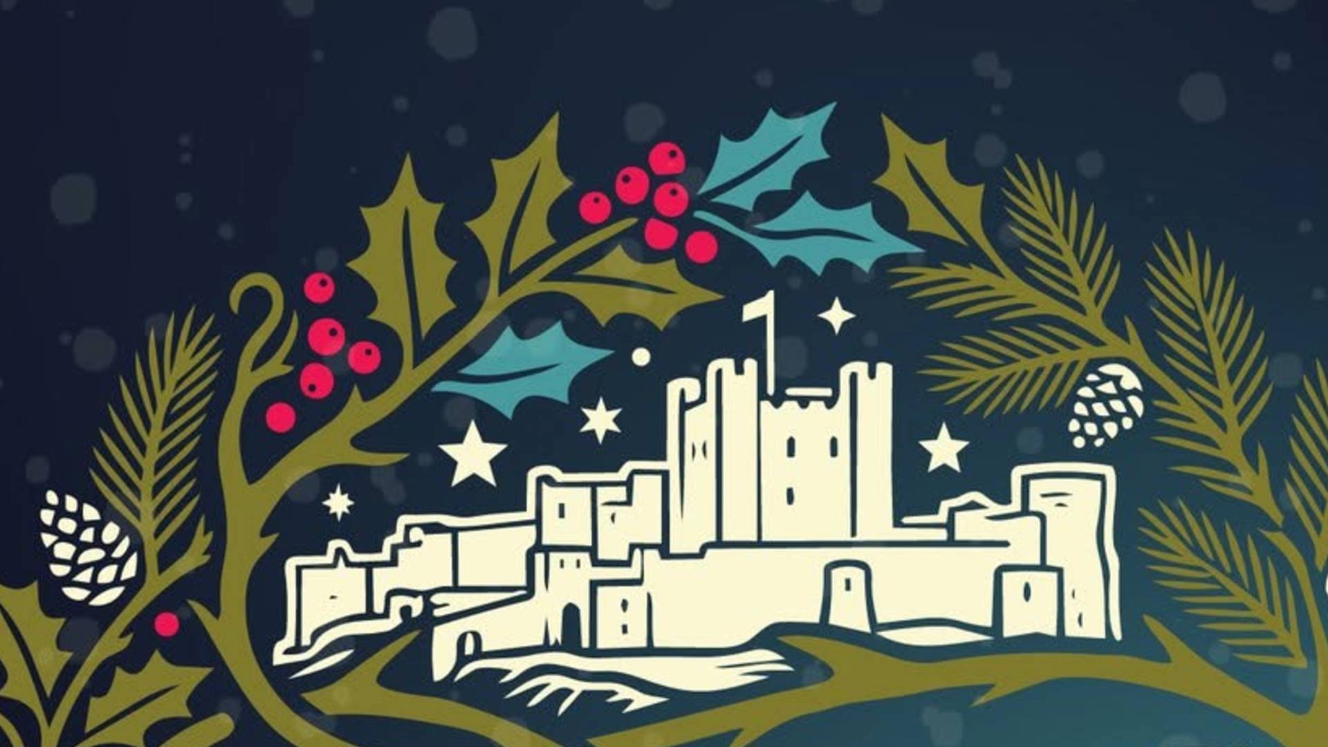 Bamburgh Castle Christmas Vn