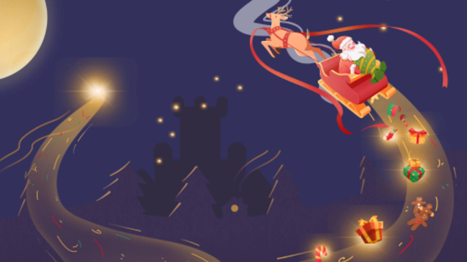 Langley Castle Santa And Festive Afternoon Tea